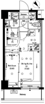 アークマーク水天宮前2 305 間取り図