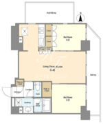 オーキッドレジデンス戸越公園 802 間取り図 ?>