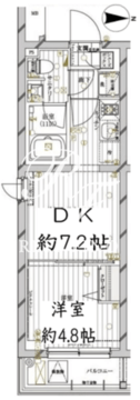 レガリス目黒西小山 302 間取り図