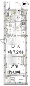 レガリス目黒西小山 402 間取り図