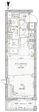 レガリス目黒西小山 204 間取り図