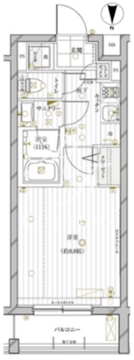 レガリス目黒西小山 305 間取り図