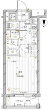 レガリス目黒西小山 205 間取り図