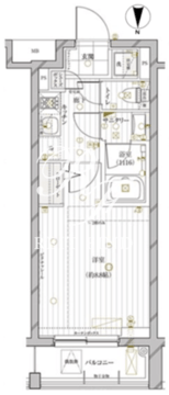 レガリス目黒西小山 307 間取り図