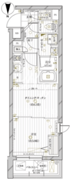 レガリス目黒西小山 211 間取り図