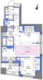 ディームス大手町ノース 405 間取り図