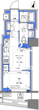 ディームス大手町ノース 604 間取り図