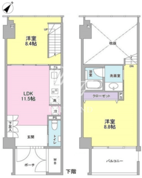 ラフィーヌ銀座 1108 間取り図