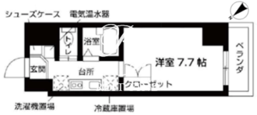 ローズウッド・ハイツ門前仲町 712 間取り図