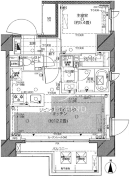 ピアース旗の台 703 間取り図