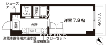 ローズウッド・ハイツ門前仲町 1305 間取り図