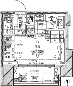 ピアース旗の台 905 間取り図