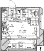 ピアース旗の台 705 間取り図