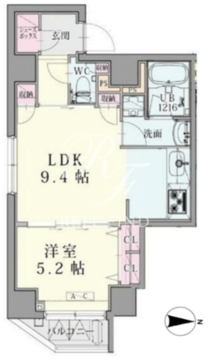 スペランツァ日本橋 1002 間取り図