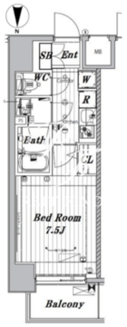 メイクスデザイン両国 N-602 間取り図