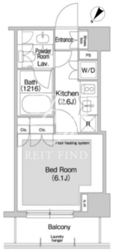 コンフォリア日本橋人形町イースト 802 間取り図