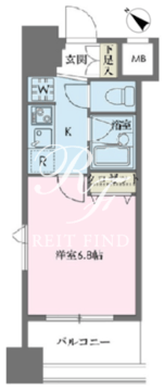 ドゥーエ新川 308 間取り図