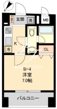 コモド水天宮レジデンス 804 間取り図