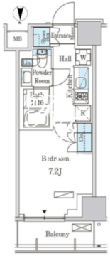 パークアクシス池袋 805 間取り図