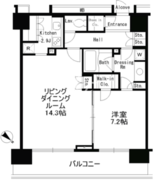 パークアクシス日本橋ステージ 1107 間取り図 ?>