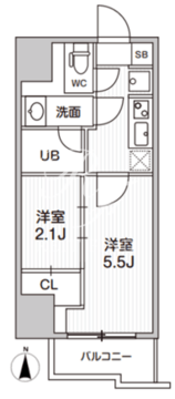 シーフォルム亀戸 201 間取り図