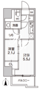 ドゥーエ亀戸3 1101 間取り図