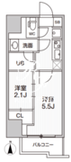 ドゥーエ亀戸3 1401 間取り図