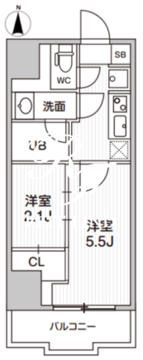 シーフォルム亀戸 1002 間取り図