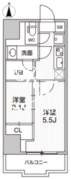 シーフォルム亀戸 1302 間取り図