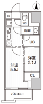 ドゥーエ亀戸3 903 間取り図