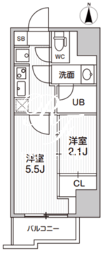 シーフォルム亀戸 1303 間取り図