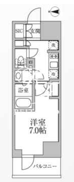 レジディア新御徒町2 909 間取り図