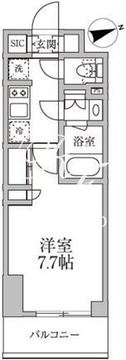 レジディア新御徒町2 603 間取り図