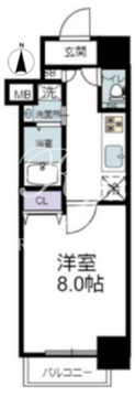 ジェイステージ南砂町パークサイド 203 間取り図