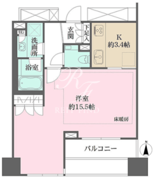 パークハウス平河町 202 間取り図
