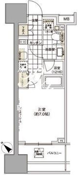 パークハビオ武蔵小山 304 間取り図
