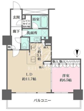 プライムパークス品川シーサイドザ ・タワー 630 間取り図