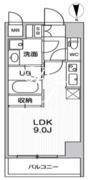 オルタナ住吉 404 間取り図