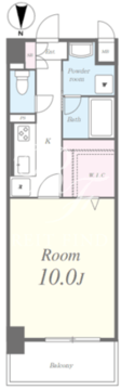メグリオ住吉 502 間取り図