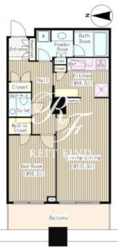 白金タワー 818 間取り図