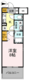 D-room早稲田 907 間取り図