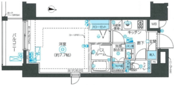 ズーム西新宿 503 間取り図