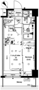 アークマーク水天宮前2 204 間取り図
