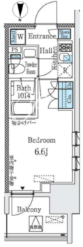 クレヴィアリグゼ大井町 810 間取り図
