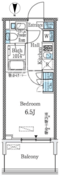 クレヴィアリグゼ大井町 813 間取り図