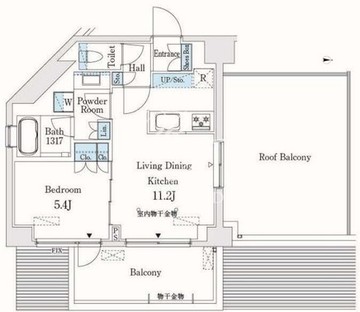 市谷仲之町ビューアパートメント 1201 間取り図