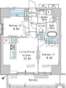 パークアクシス西巣鴨 904 間取り図