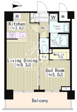 エディアン目黒本町 502 間取り図