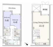 グランデュオ富ヶ谷2 104 間取り図