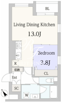 グランデュオ富ヶ谷2 403 間取り図